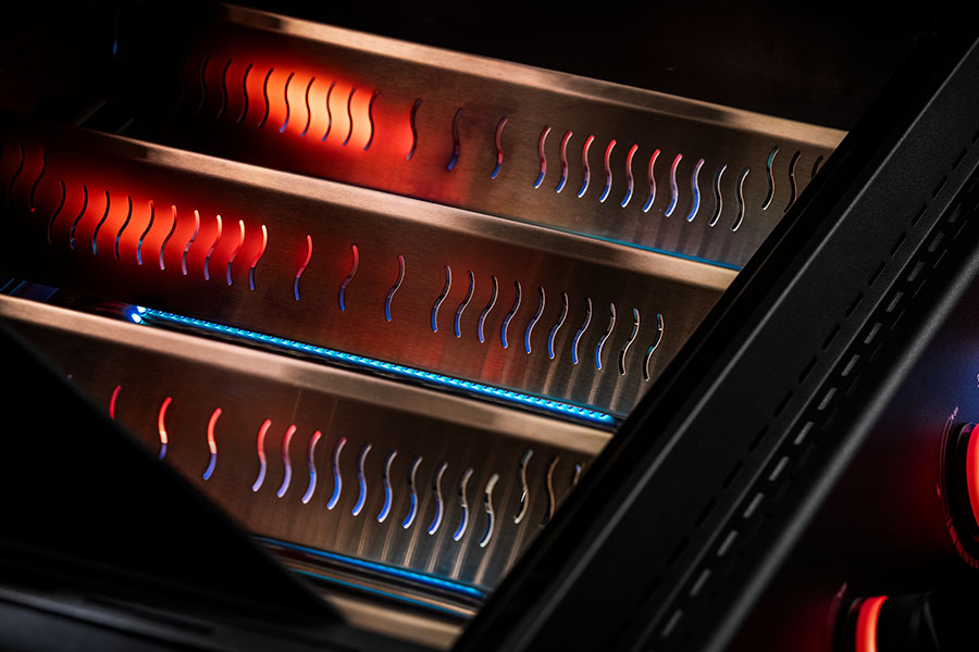 Heatspire Heatspire system in the Allflame grill