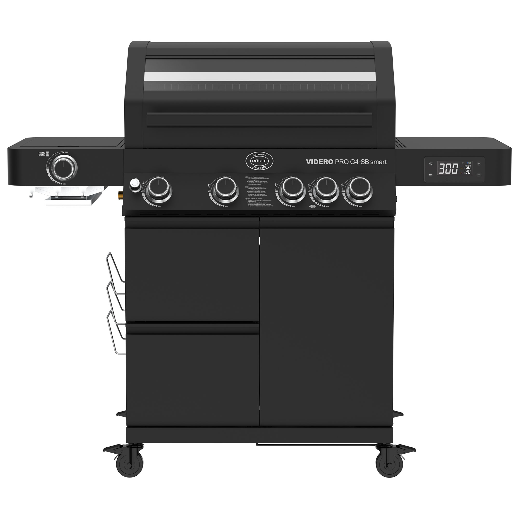 Gasgrill VIDERO PRO G4-SB smart Vario+ 50mbar