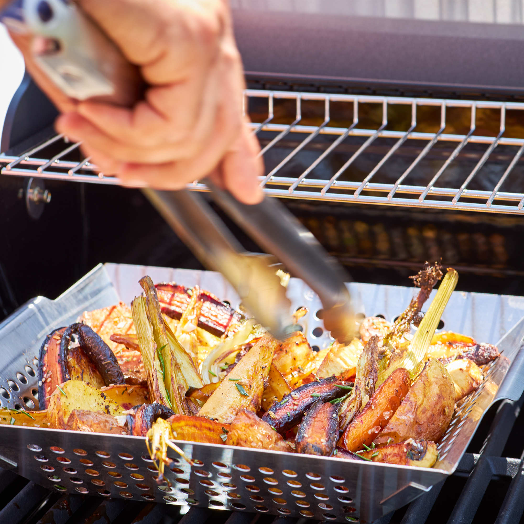 Grill- und Gemüsepfanne