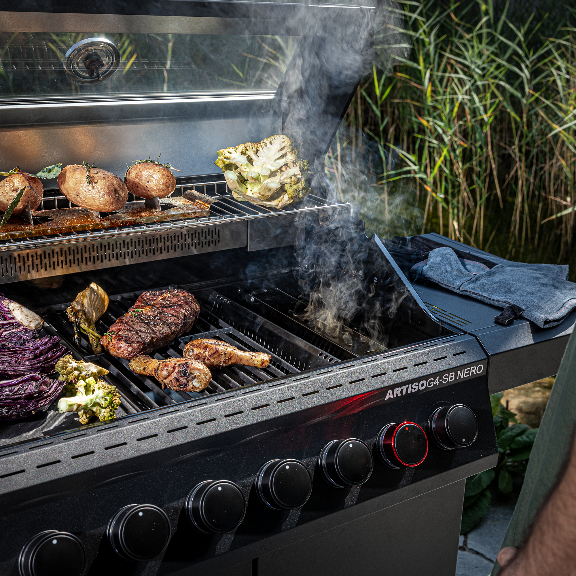 Gasgrill ARTISO G4-SB NERO 50mbar, Exklusiv bei TOOM listing.imageAltPrefix