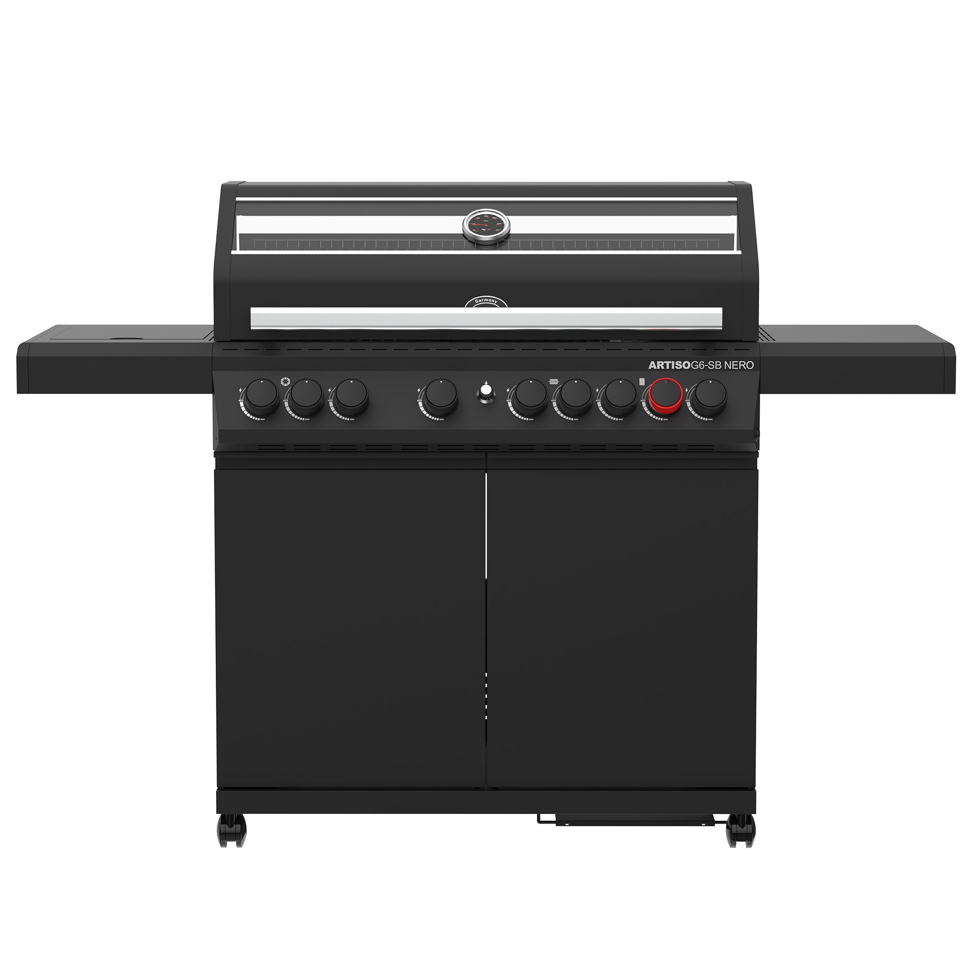 Gasgrill ARTISO G6-SB NERO 50mbar, Exklusiv bei TOOM