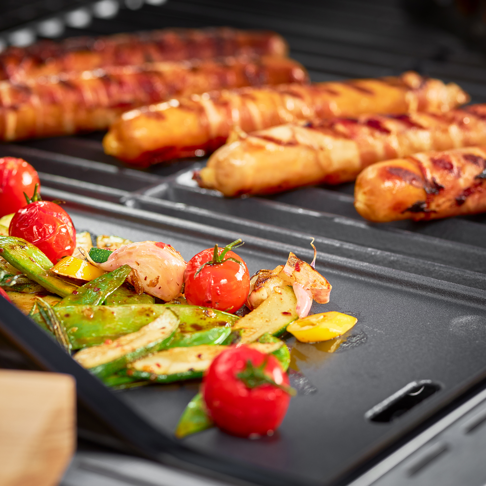 Grillplatte VIDERO, 24 x 45 cm (passend ab Modelljahr 2021)
