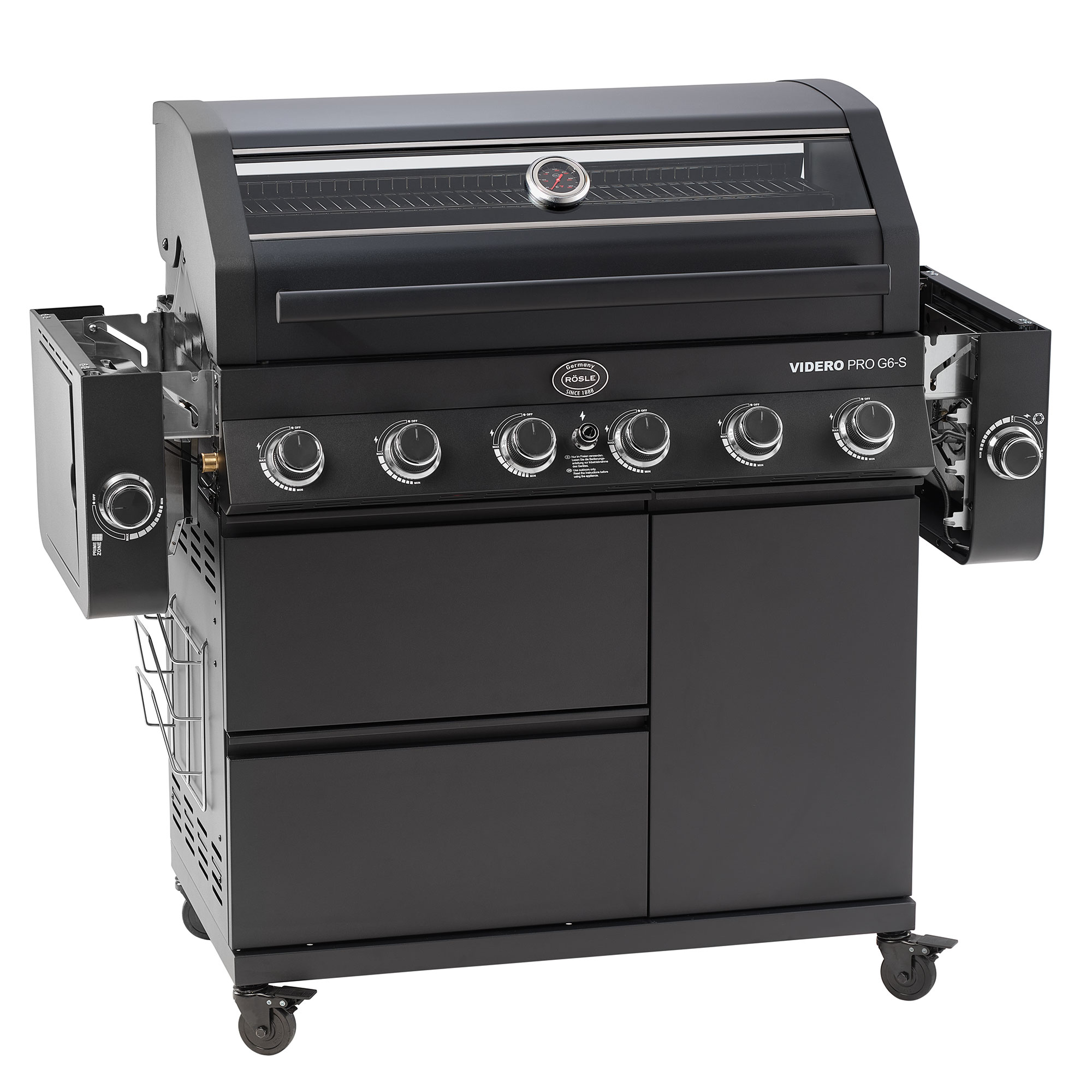 Gasgrill VIDERO PRO G6-S VARIO+ 50mbar