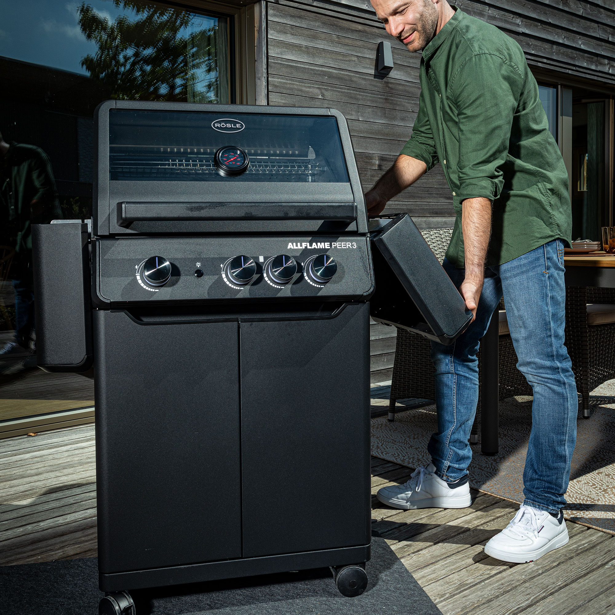 Gasgrill ALLFLAME Peer 3 50mbar