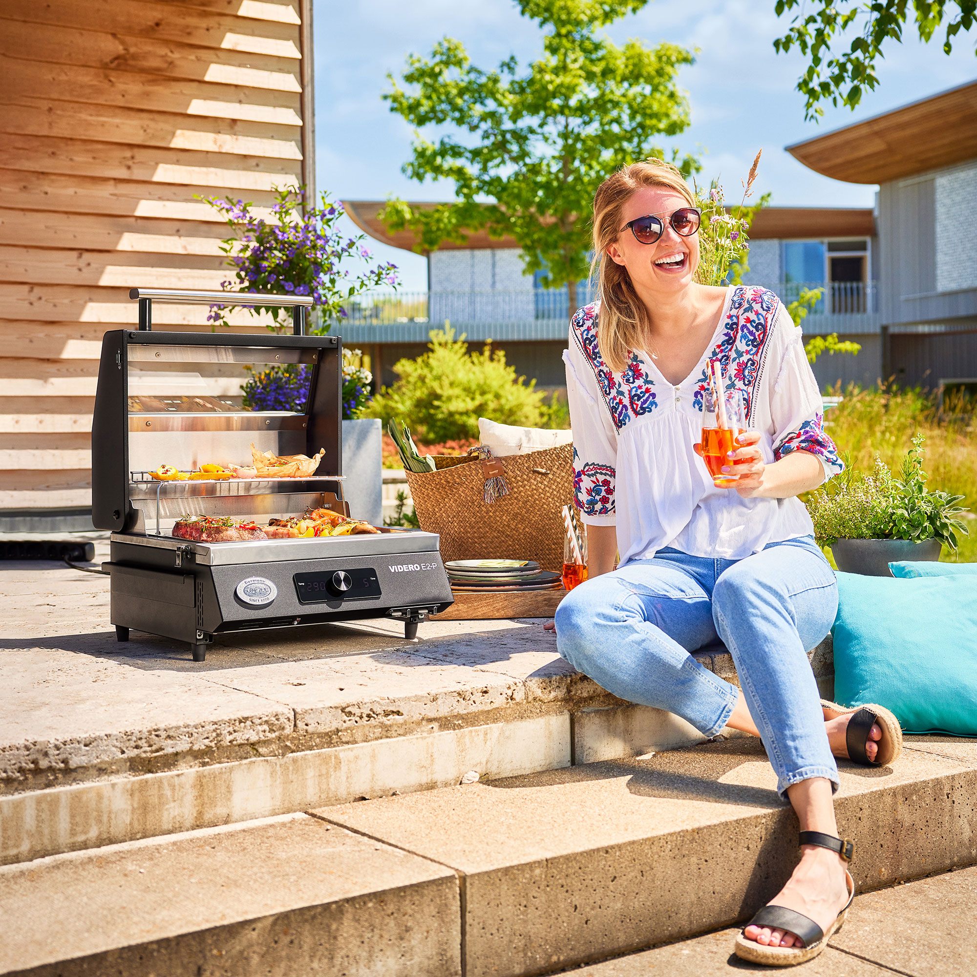 Elektrogrill BBQ-Portable Videro E2-P