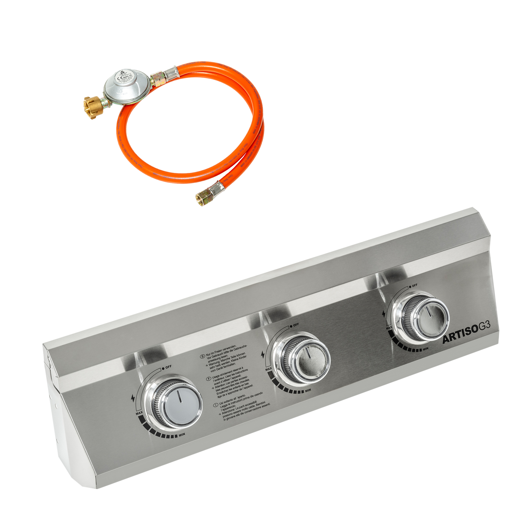 Bedienkonsole Artiso G3 Edelstahl 50 mbar mit Ventileinheit 