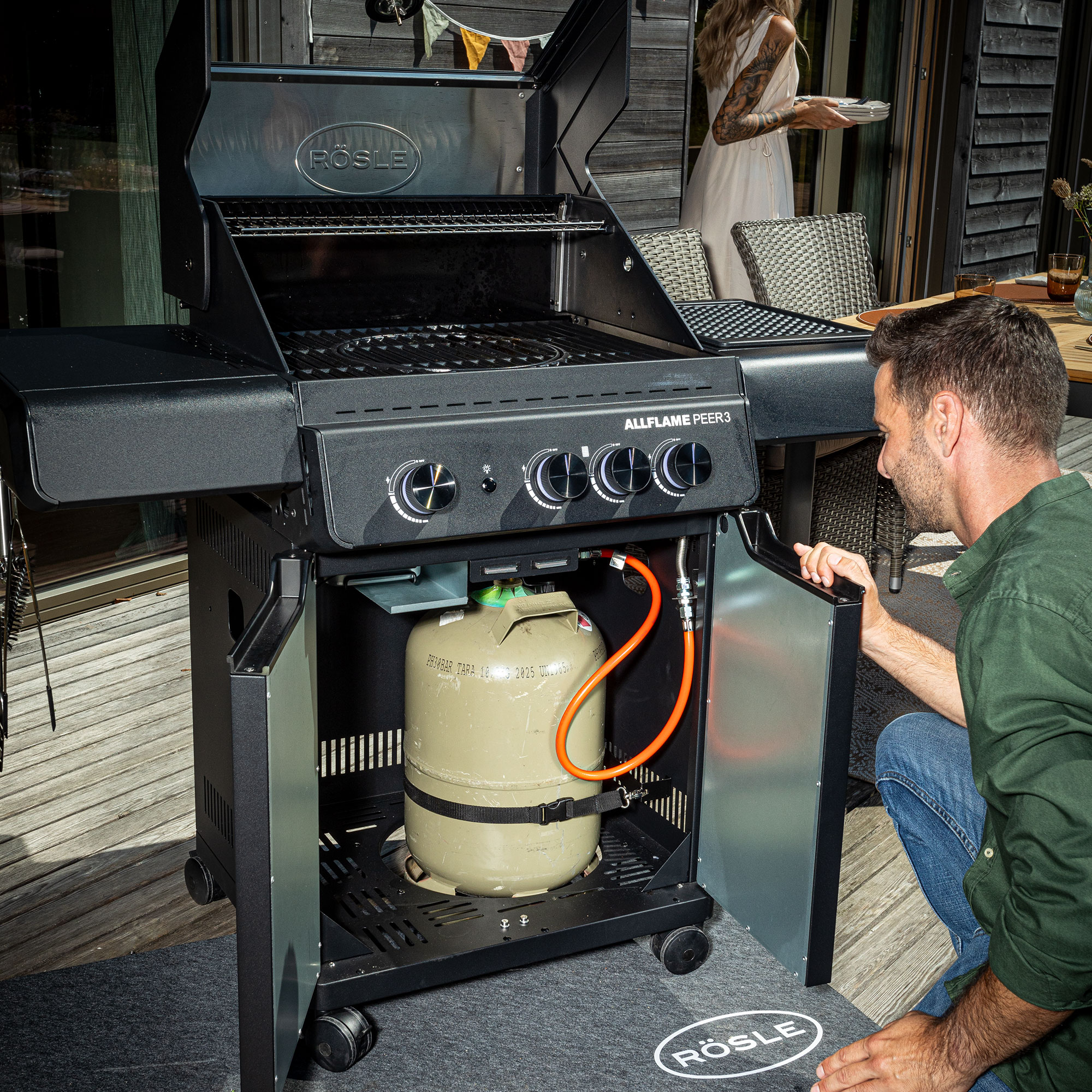 Gasgrill ALLFLAME Peer 3 50mbar