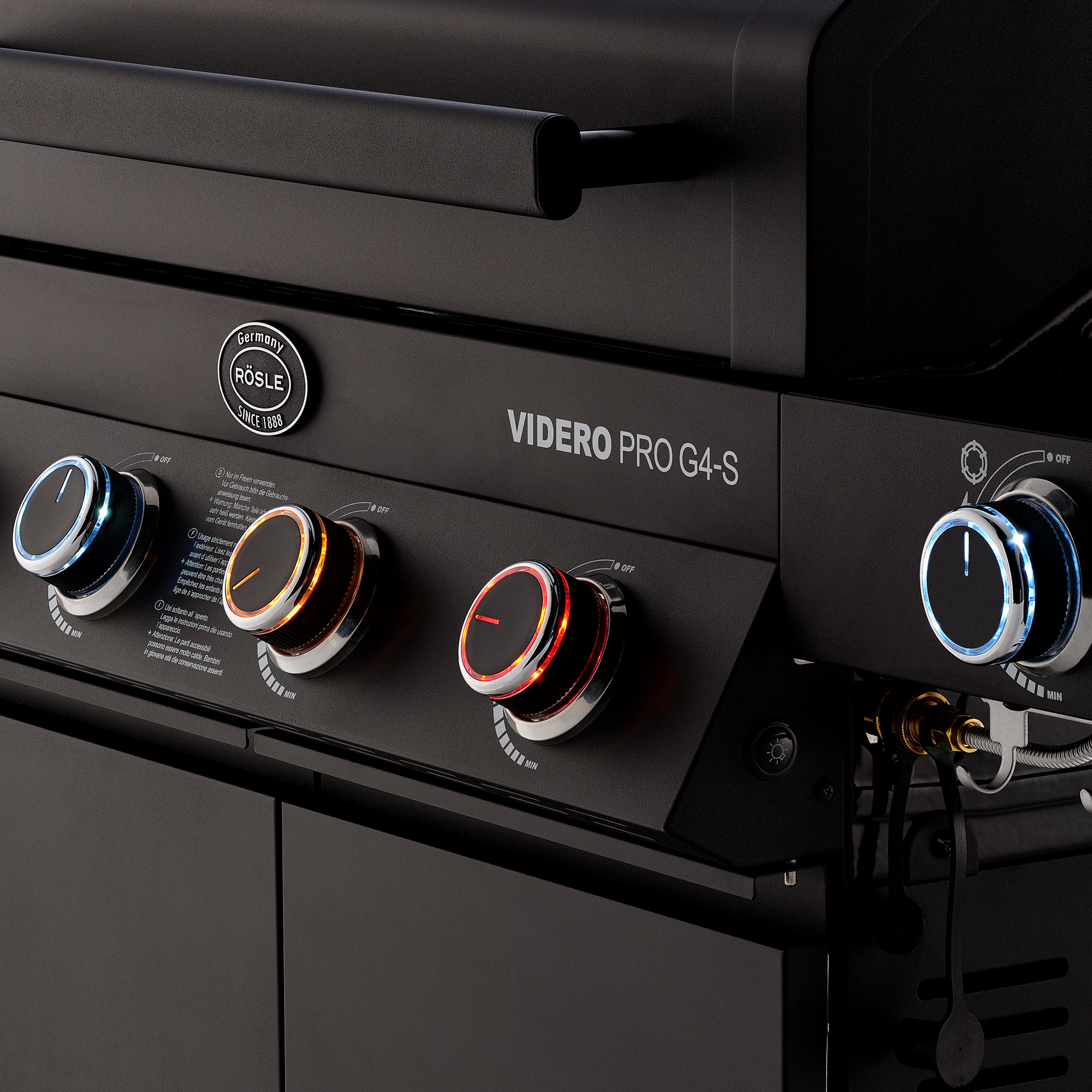 Gas grill VIDERO PRO G4-S VARIO+ 50mbar