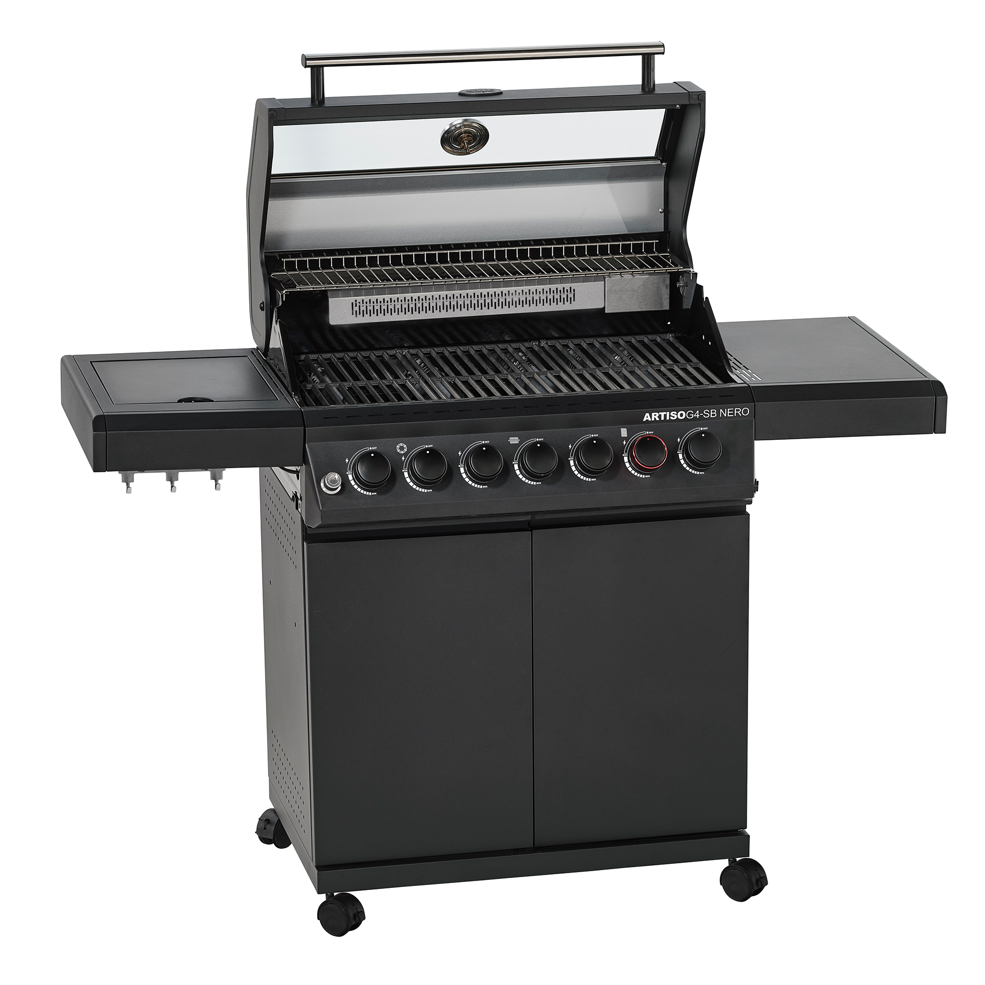 Gasgrill ARTISO G4-SB NERO 50mbar, Exklusiv bei TOOM