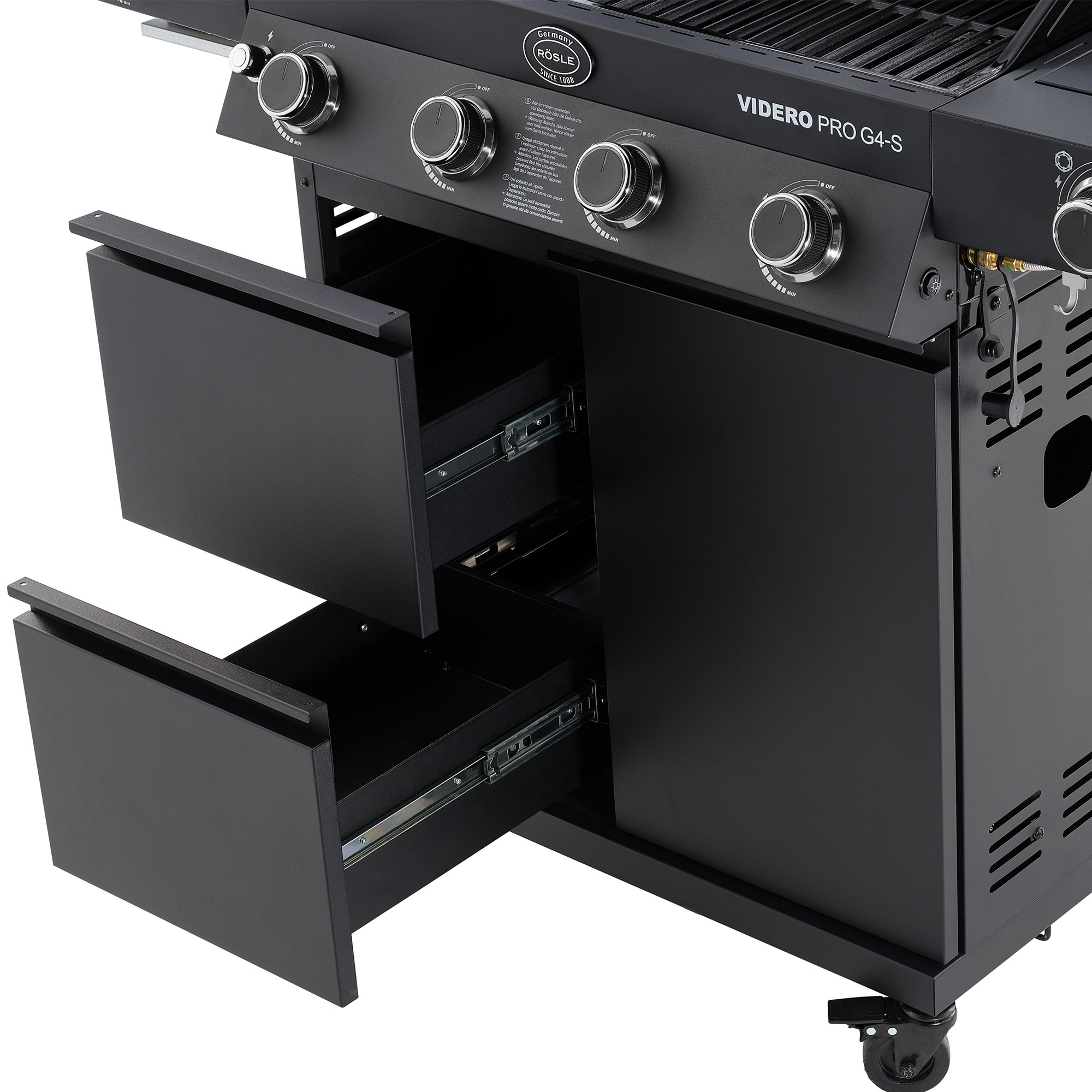 Gas grill VIDERO PRO G4-S VARIO+ 50mbar