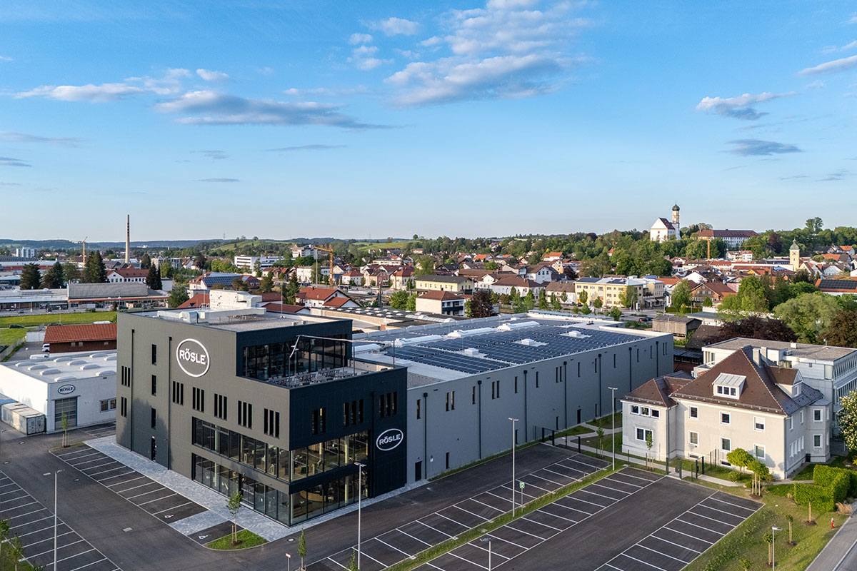 RÖSLE Outlet und Lager von der Vogelperspektive