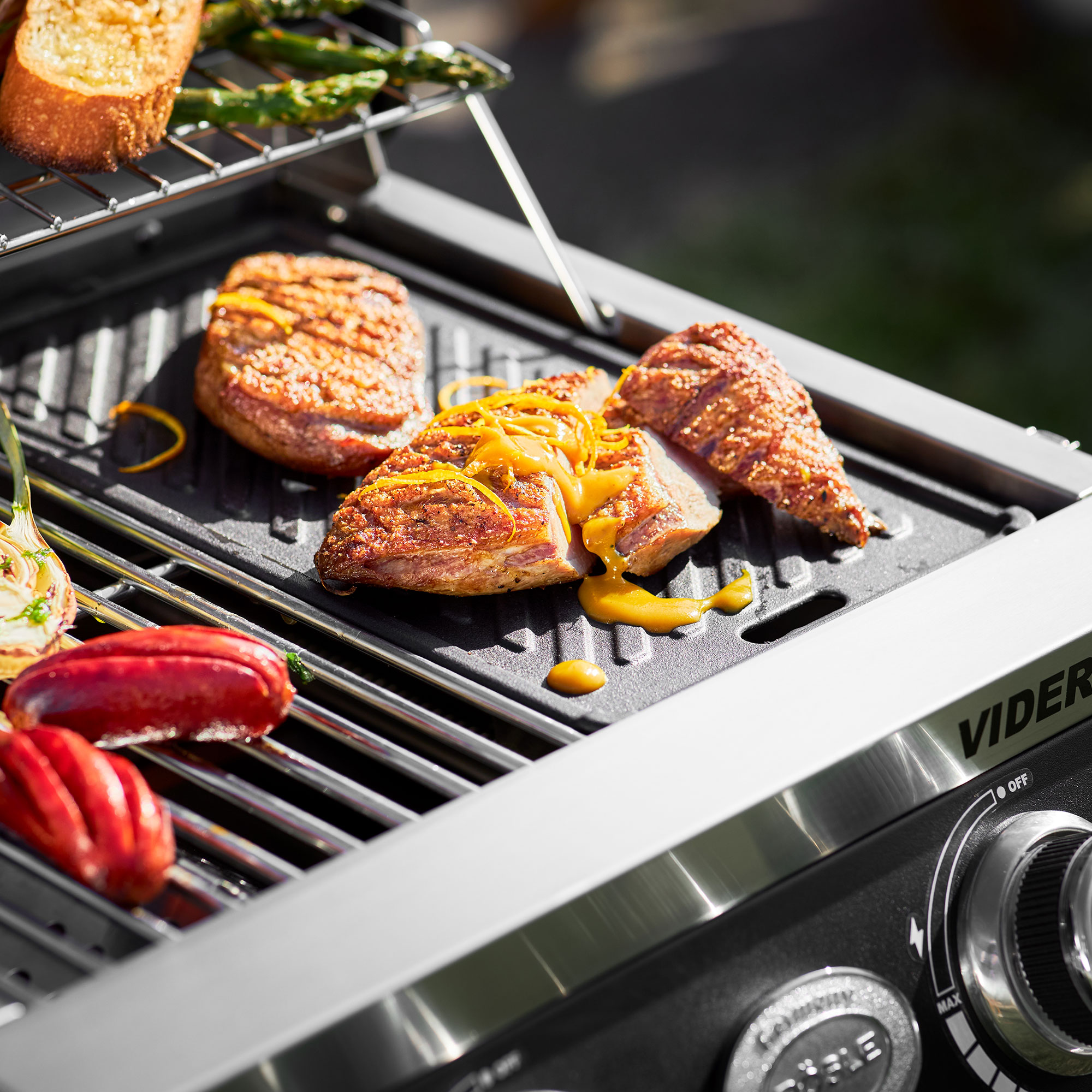 Grillplatte VIDERO G2-P/E2-P