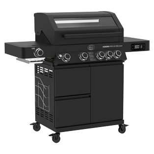 Der Gasgrill VIDERO G4-SB freigestellt vor weißem Hintergrund