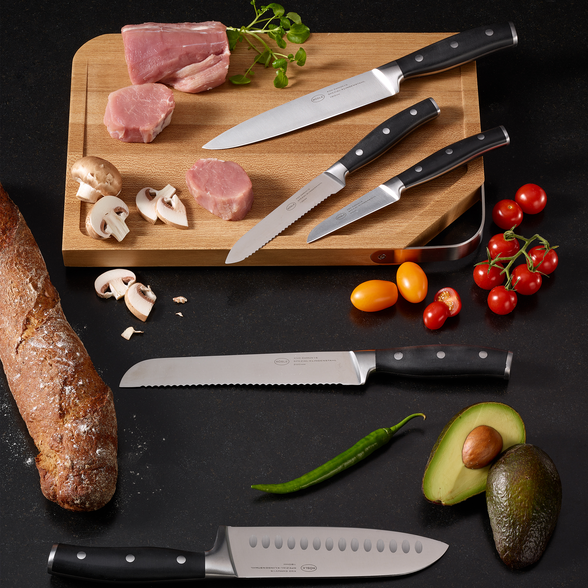Brotmesser Tradition mit Wellenschliff 20 cm