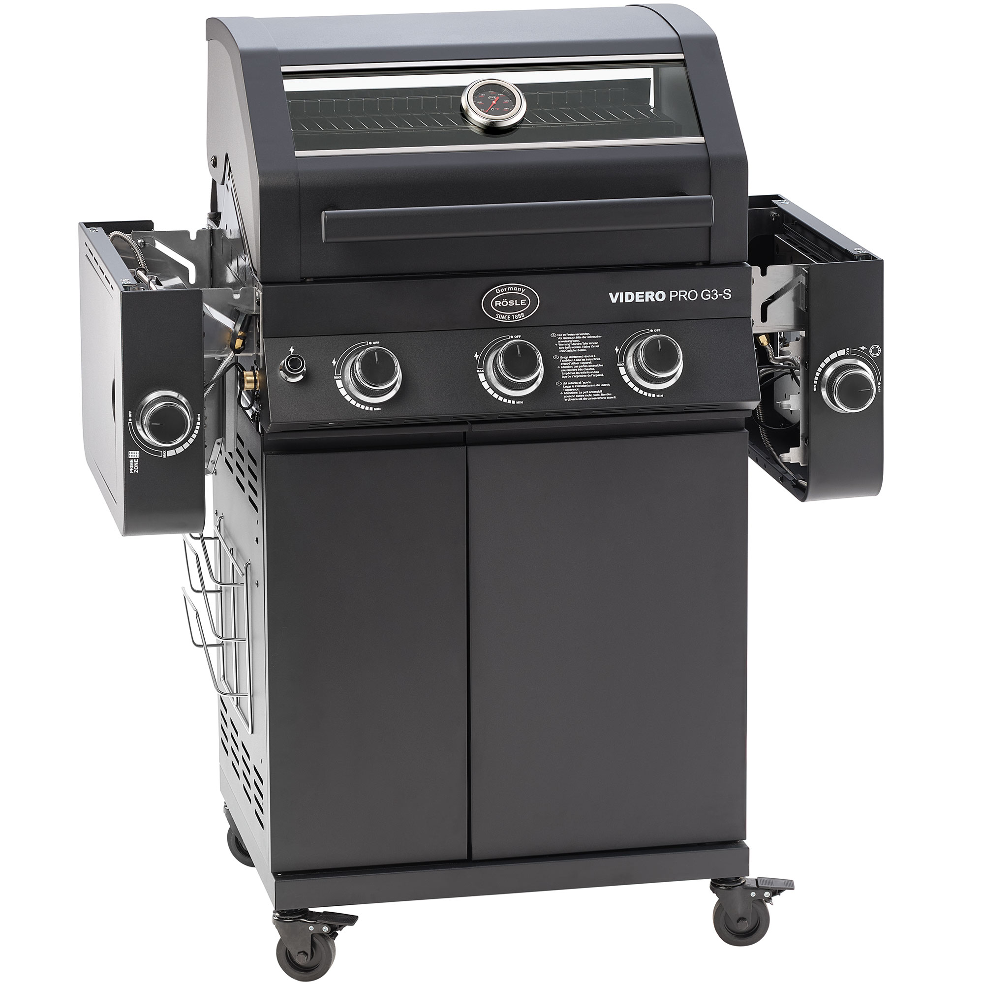 Gasgrill VIDERO PRO G3-S VARIO+ 50mbar