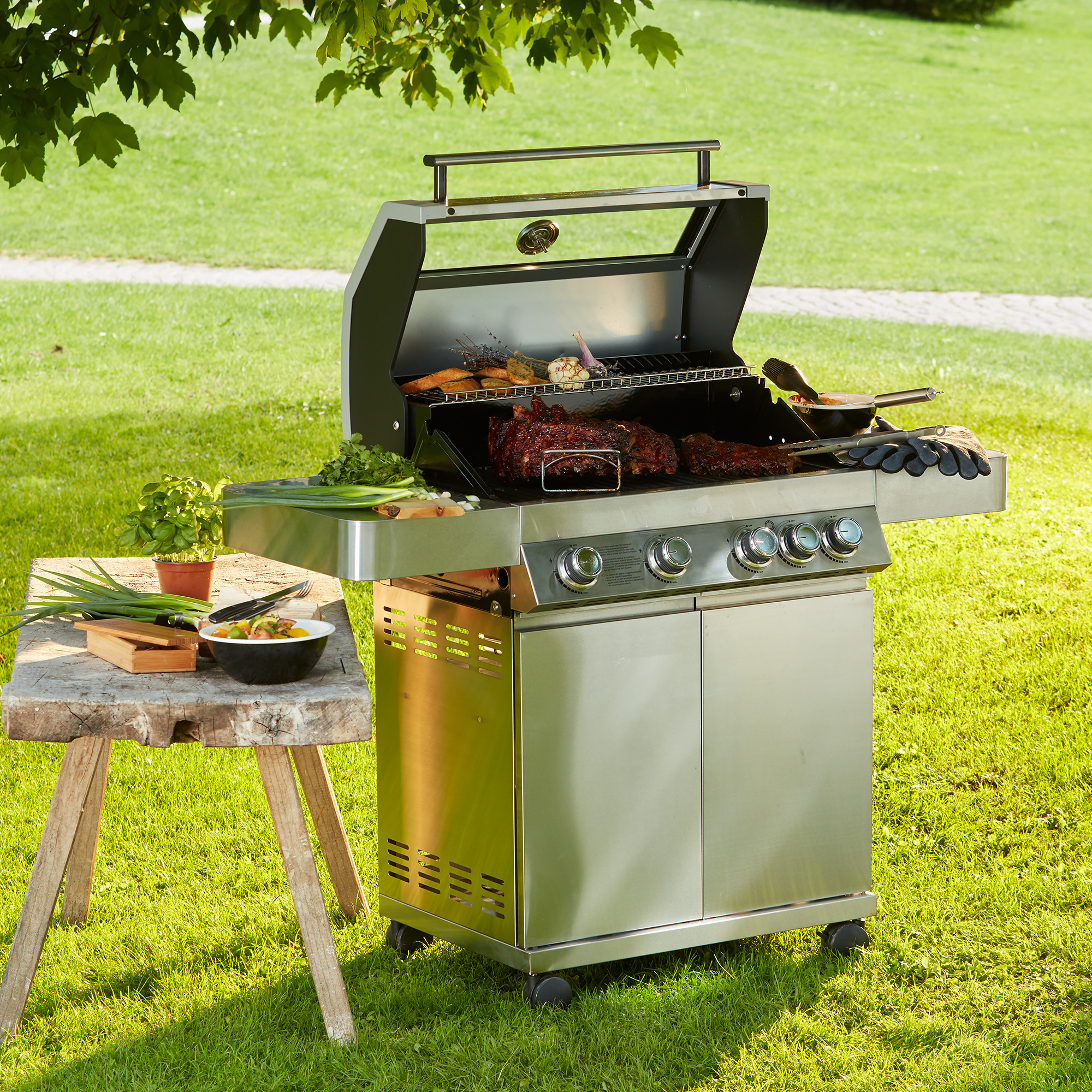 Gasgrill BBQ-Station Videro G4 Edelstahl 50mbar (Modelljahr bis 2020)