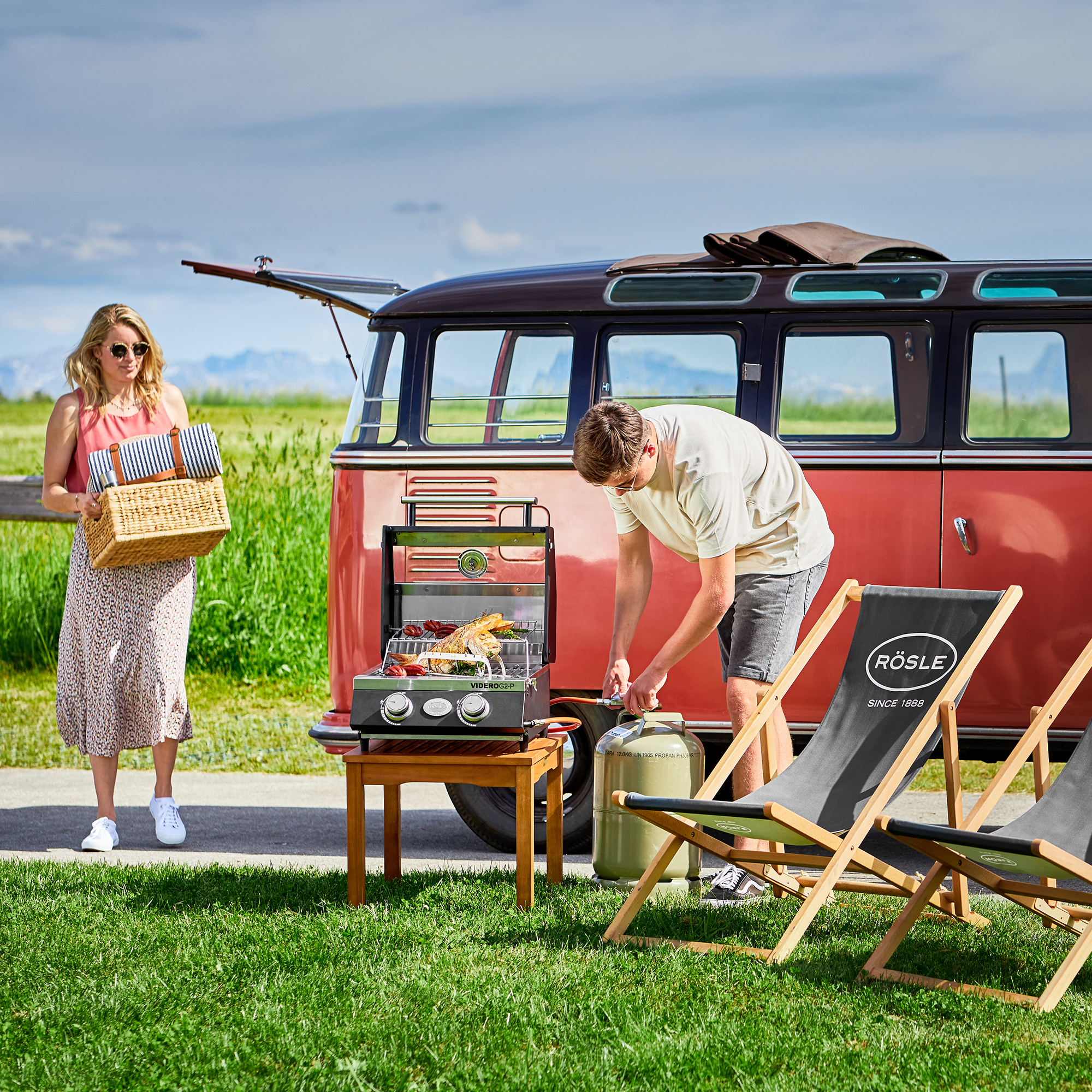 Gasgrill BBQ-Portable VIDERO G2-P 50 mbar