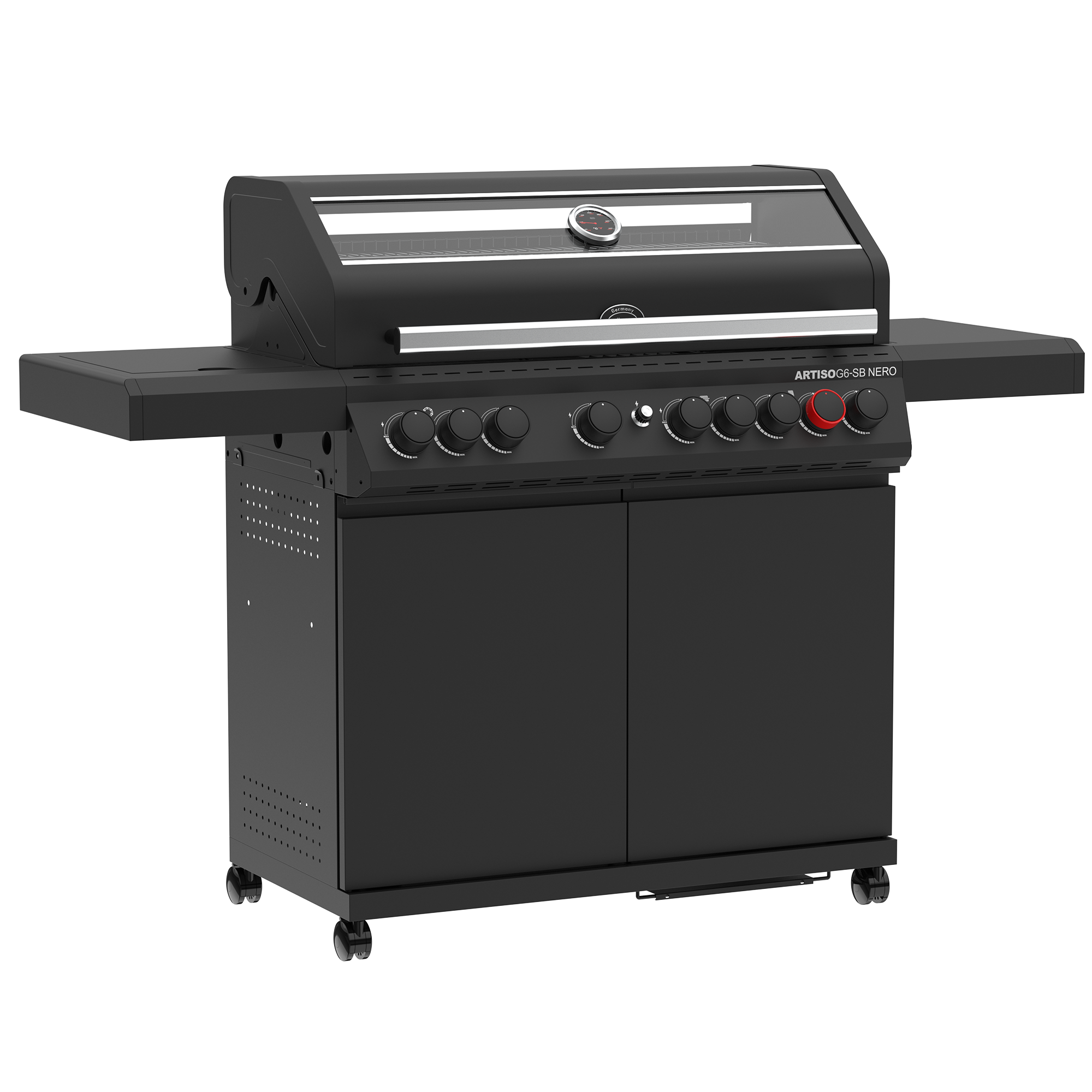 Gasgrill ARTISO G6-SB NERO 50mbar, Exklusiv bei TOOM