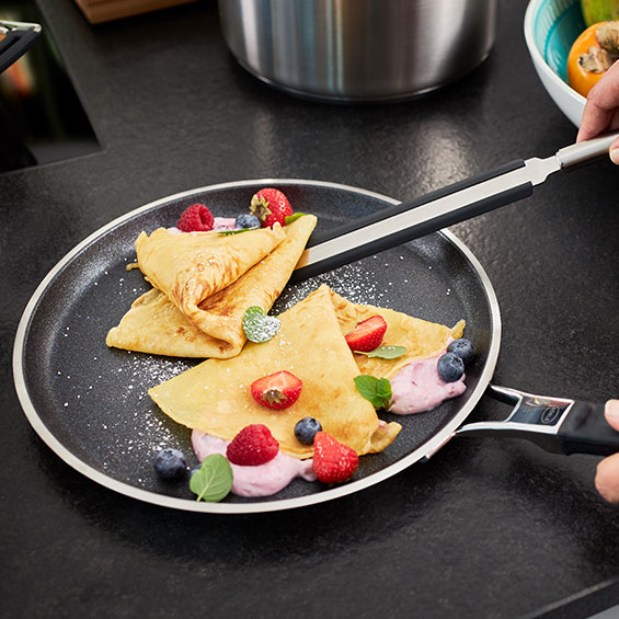 Crêpes mit Beeren in der Crêpes Pfanne Silence Pro